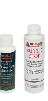 1 x Blue Magic Bubble Stop,1 x Blue Magic Wasserbetten Konditionierer  118 ml 