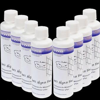 8 x Wasserbetten Konditionierer Plus 250 ml,Anti Algen Fred, 