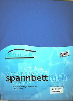 Kirsten Balk Spannbetttuch für Wasserbetten Jersey Stretch 140-160/200/220,royal 
